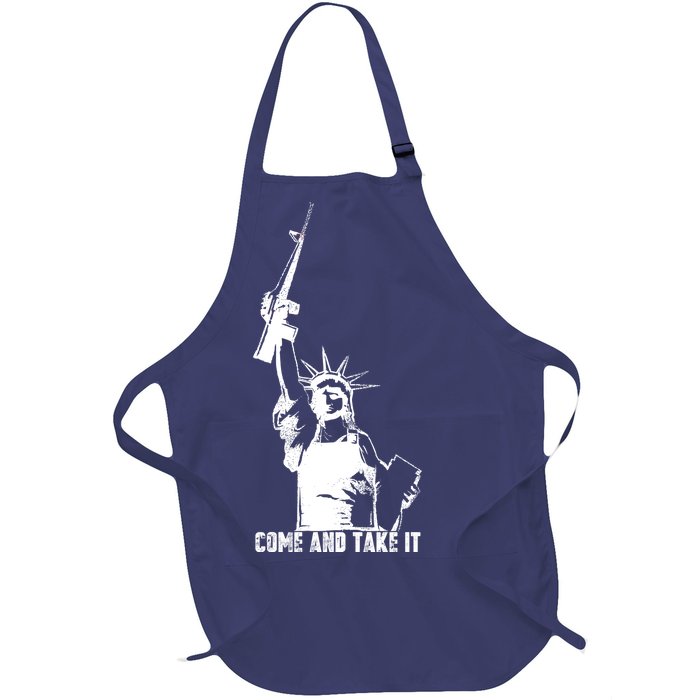 Come & Take It Liberty Gun & Second Amendment Full-Length Apron With Pockets