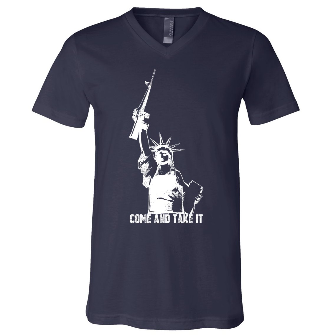 Come & Take It Liberty Gun & Second Amendment V-Neck T-Shirt