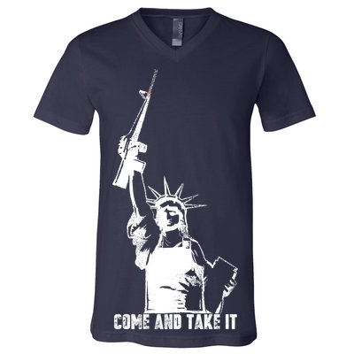 Come & Take It Liberty Gun & Second Amendment V-Neck T-Shirt