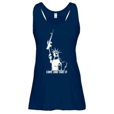 Come & Take It Liberty Gun & Second Amendment Ladies Essential Flowy Tank