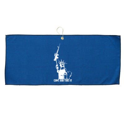 Come & Take It Liberty Gun & Second Amendment Large Microfiber Waffle Golf Towel