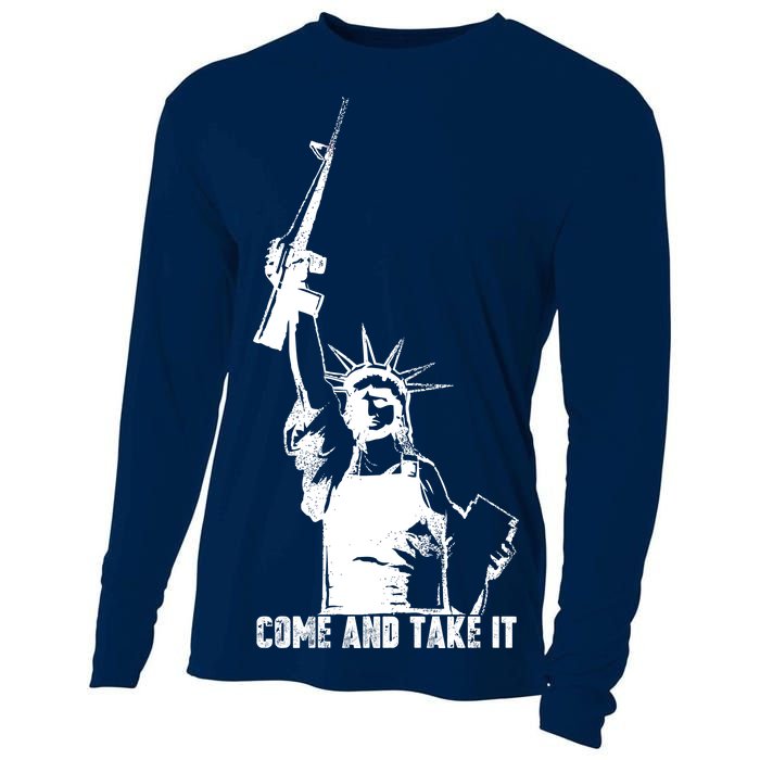 Come & Take It Liberty Gun & Second Amendment Cooling Performance Long Sleeve Crew