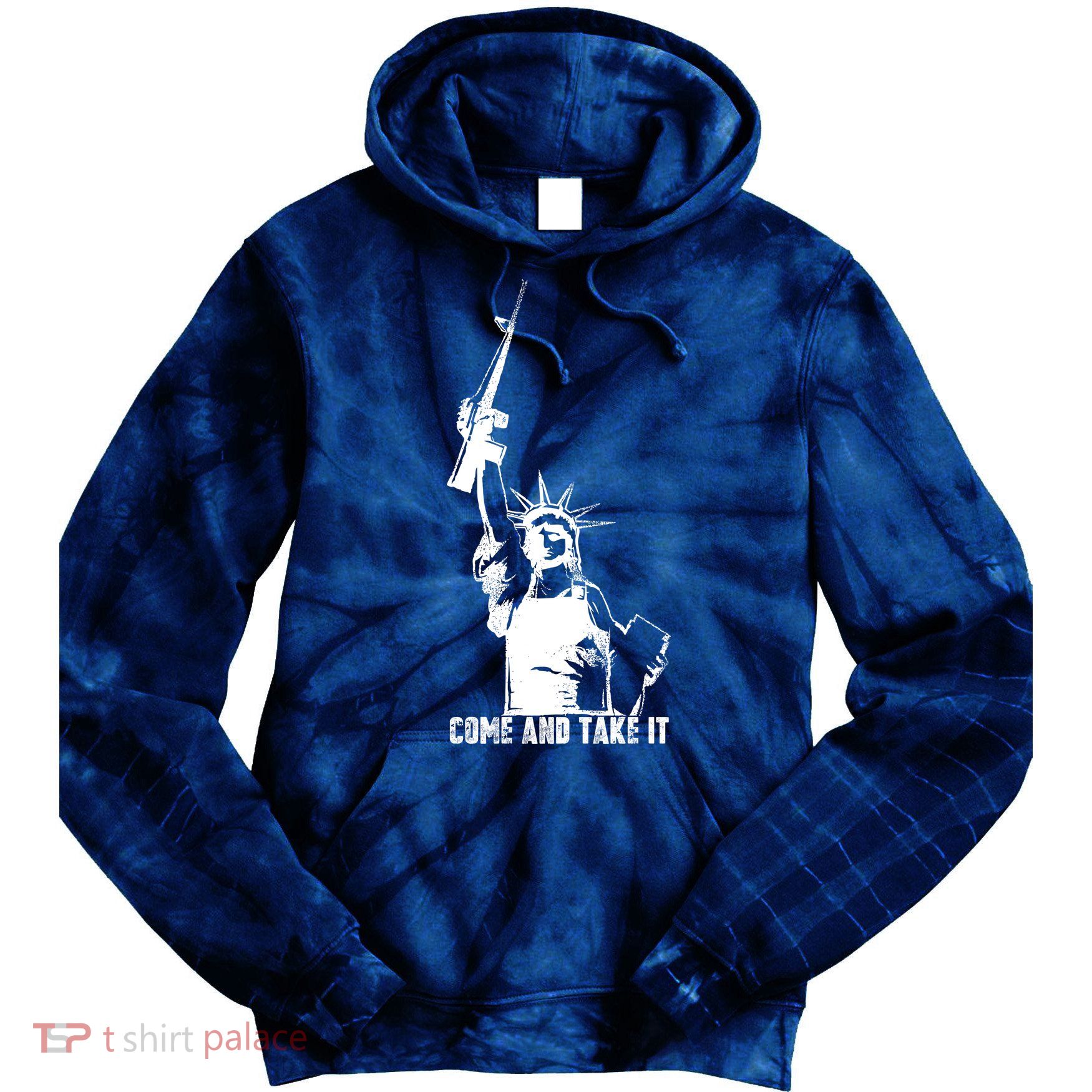 Come & Take It Liberty Gun & Second Amendment Tie Dye Hoodie