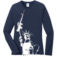 Come & Take It Liberty Gun & Second Amendment Ladies Long Sleeve Shirt