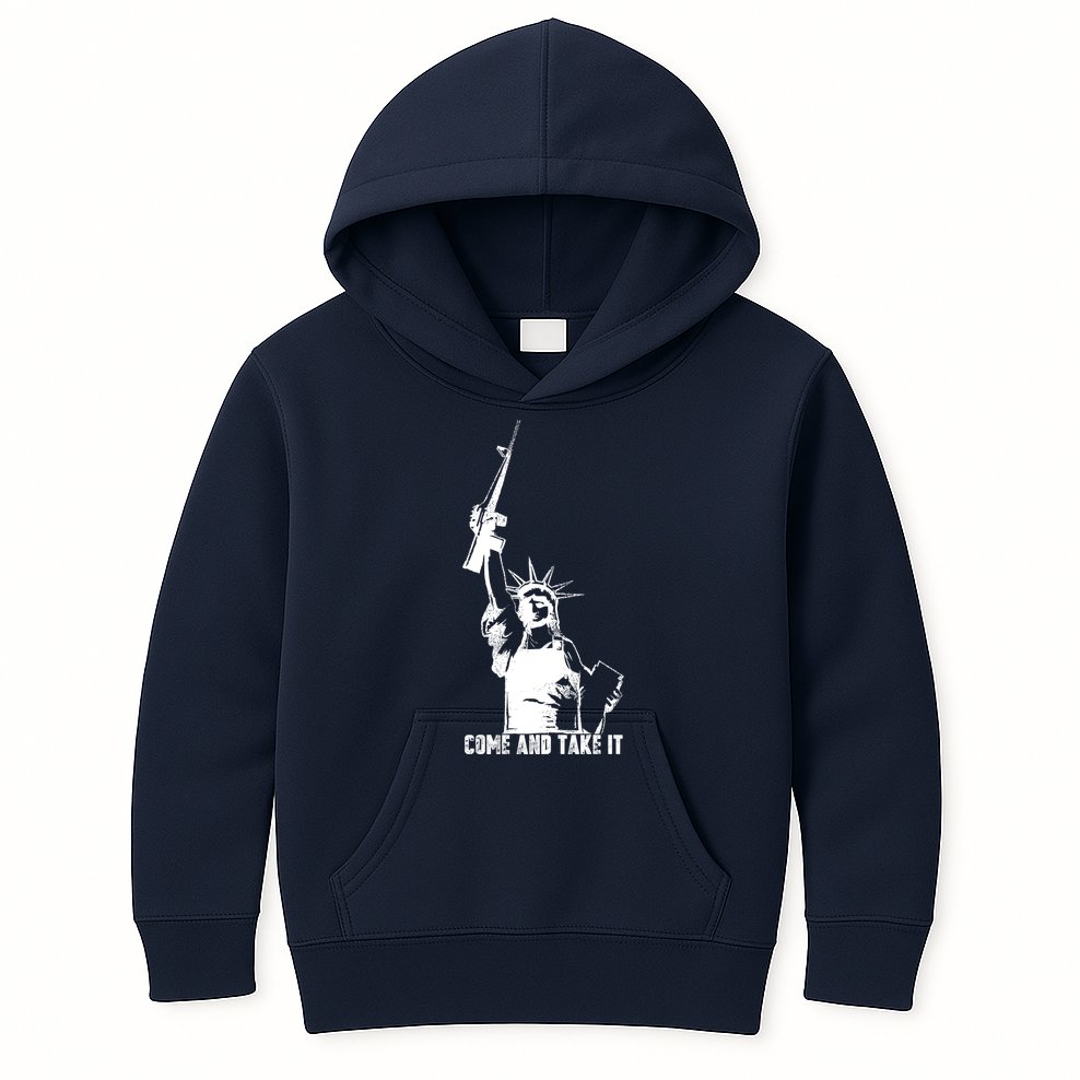 Come & Take It Liberty Gun & Second Amendment Kids Hoodie