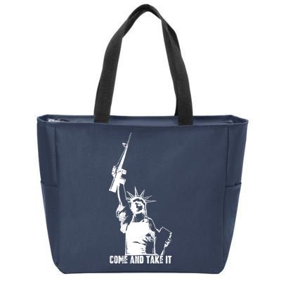 Come & Take It Liberty Gun & Second Amendment Zip Tote Bag