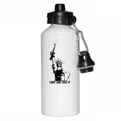 Come & Take It Liberty Gun & Second Amendment Aluminum Water Bottle