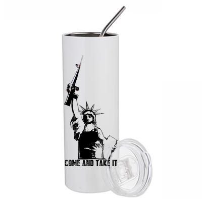 Come & Take It Liberty Gun & Second Amendment Stainless Steel Tumbler