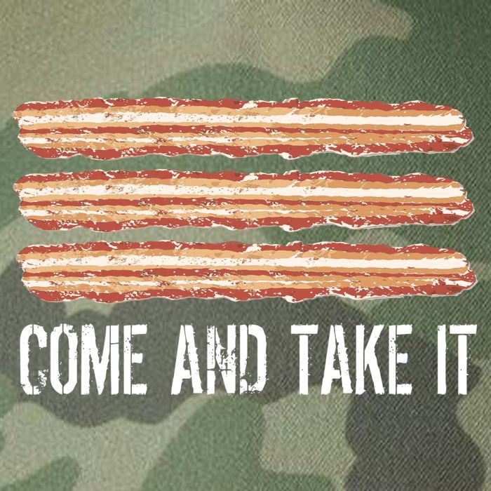 Come and Take It Bacon Legacy Tie Dye Trucker Hat