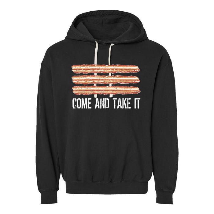 Come and Take It Bacon Garment-Dyed Fleece Hoodie