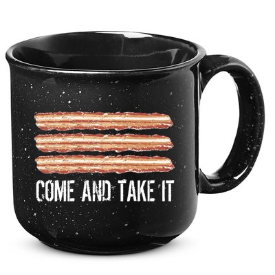 Come and Take It Bacon 15oz Campfire Ceramic Mug