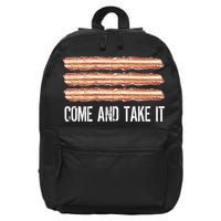Come and Take It Bacon 16 in Basic Backpack