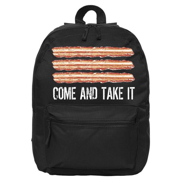 Come and Take It Bacon 16 in Basic Backpack