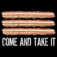 Come and Take It Bacon 16 in Basic Backpack