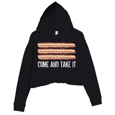 Come and Take It Bacon Crop Fleece Hoodie