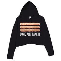 Come and Take It Bacon Crop Fleece Hoodie