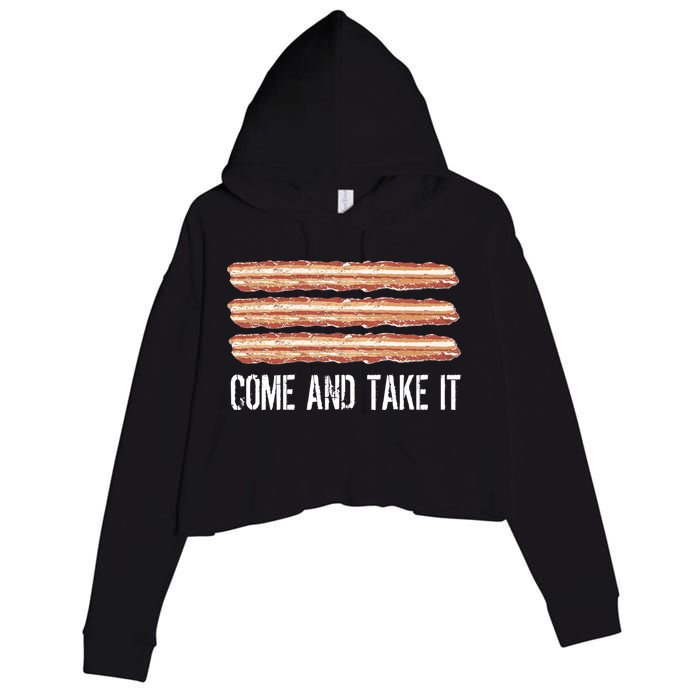 Come and Take It Bacon Crop Fleece Hoodie