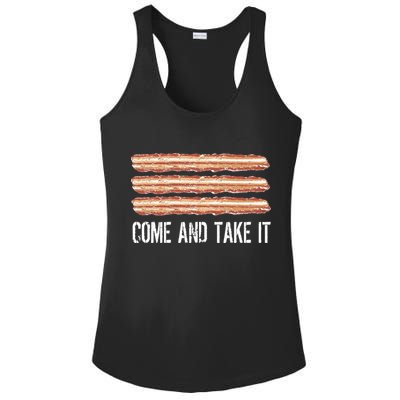 Come and Take It Bacon Ladies PosiCharge Competitor Racerback Tank