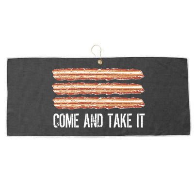 Come and Take It Bacon Large Microfiber Waffle Golf Towel