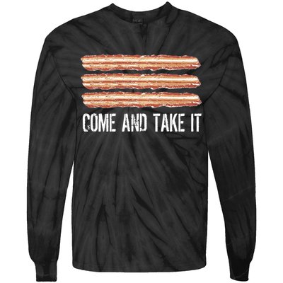 Come and Take It Bacon Tie-Dye Long Sleeve Shirt
