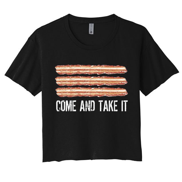 Come and Take It Bacon Crop Top