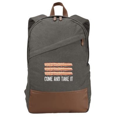 Come and Take It Bacon Cotton Canvas Backpack