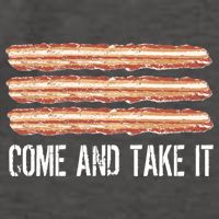 Come and Take It Bacon Vector Backpack