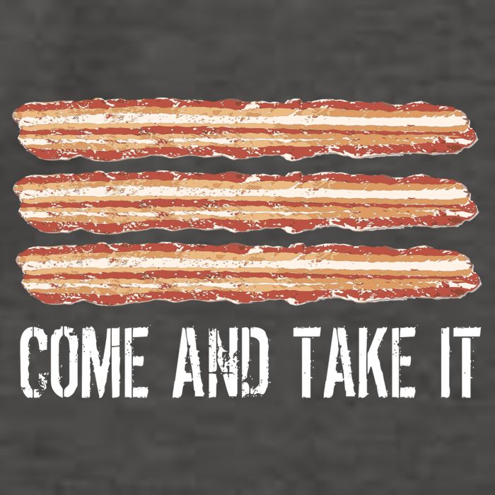 Come and Take It Bacon Vector Backpack