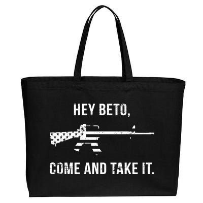 Come And Take It Beto Cotton Canvas Jumbo Tote