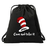Come And take It Funny Drawstring Bag