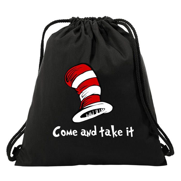 Come And take It Funny Drawstring Bag