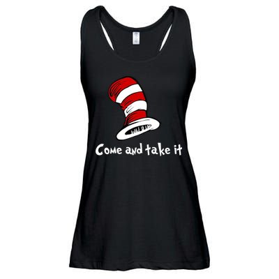 Come And take It Funny Ladies Essential Flowy Tank