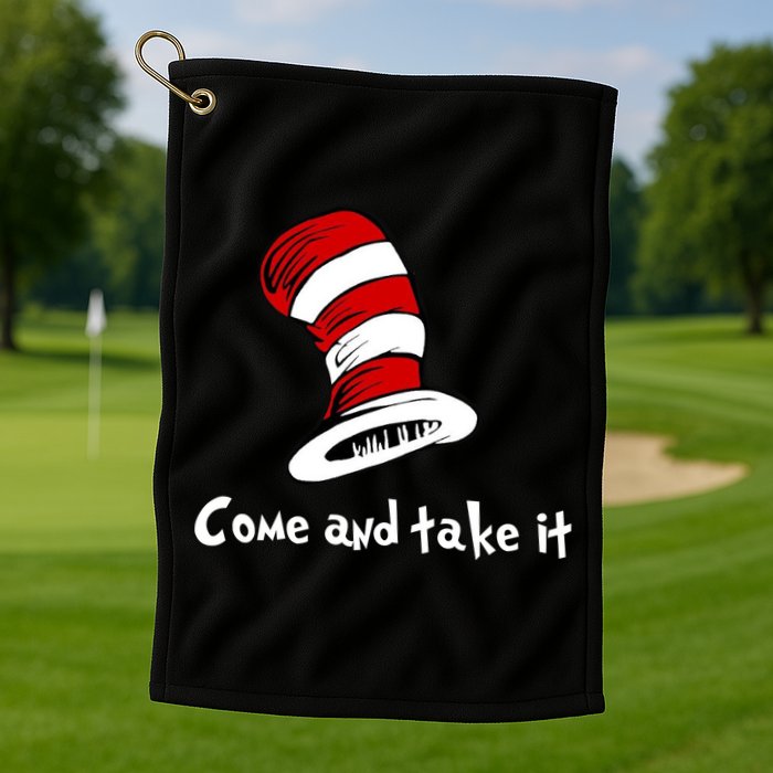 Come And take It Funny Golf Towel