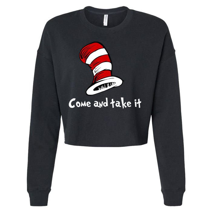 Come And take It Funny Cropped Pullover Crew