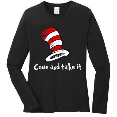 Come And take It Funny Ladies Long Sleeve Shirt