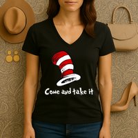Come And take It Funny Women's V-Neck T-Shirt