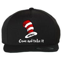Come And take It Funny Wool Snapback Cap