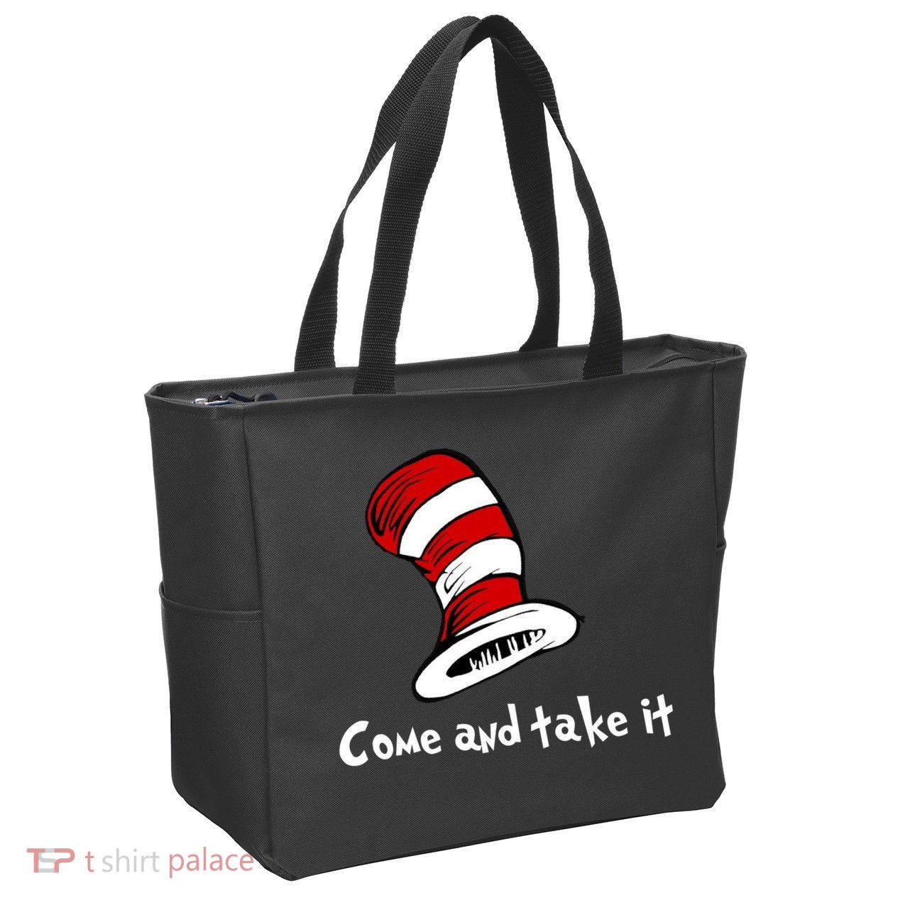Come And take It Funny Zip Tote Bag