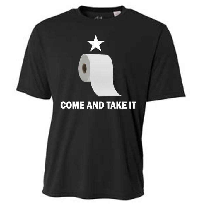 Come and Take It Funny Toilet Paper  Cooling Performance Crew T-Shirt