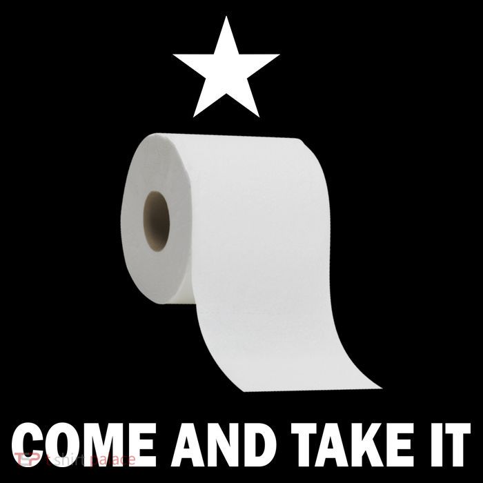 Come and Take It Funny Toilet Paper  Button