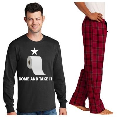 Come and Take It Funny Toilet Paper  Long Sleeve Pajama Set