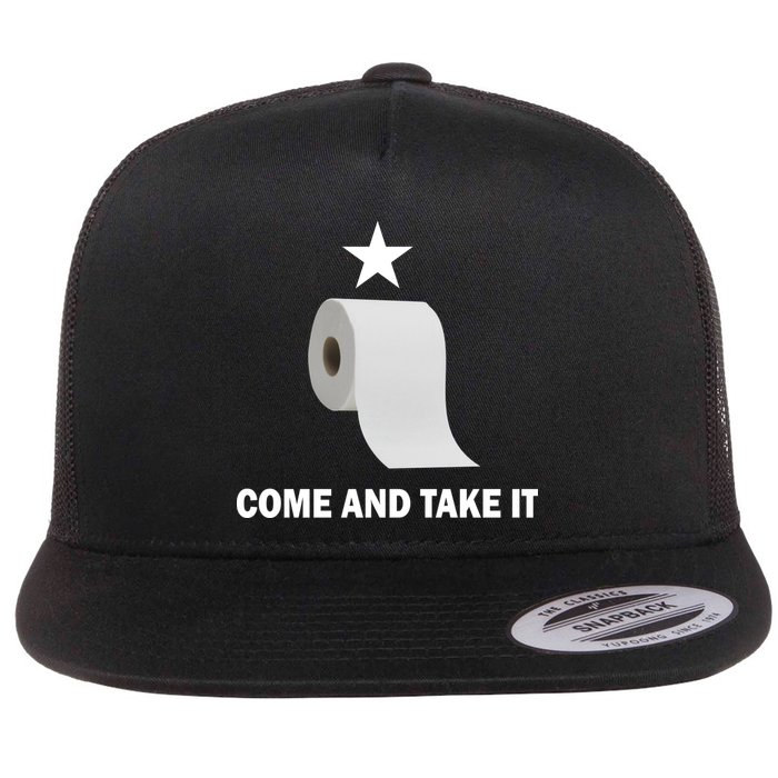 Come and Take It Funny Toilet Paper  Flat Bill Trucker Hat