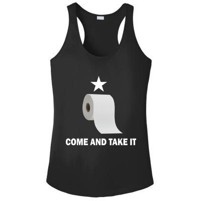 Come and Take It Funny Toilet Paper  Ladies PosiCharge Competitor Racerback Tank