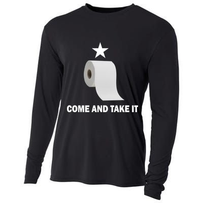 Come and Take It Funny Toilet Paper  Cooling Performance Long Sleeve Crew
