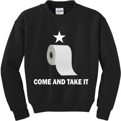 Come and Take It Funny Toilet Paper  Kids Sweatshirt