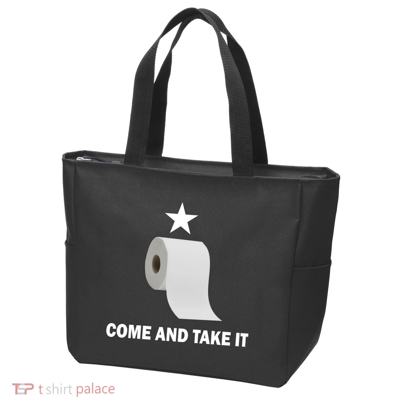 Come and Take It Funny Toilet Paper  Zip Tote Bag