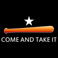 Come and Take It Houston Vintage Baseball Bat Flag Backpack