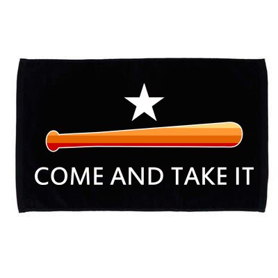 Come and Take It Houston Vintage Baseball Bat Flag Microfiber Hand Towel