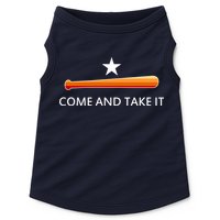 Come and Take It Houston Vintage Baseball Bat Flag Doggie Tank