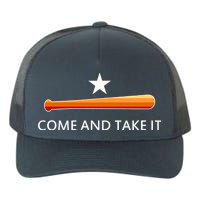 Come and Take It Houston Vintage Baseball Bat Flag Yupoong Adult 5-Panel Trucker Hat